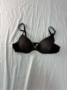 DKNY Black Lace Contour Push-Up Bra